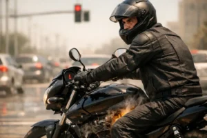 Motorcycle Overheating in Saudi Traffic and Heat