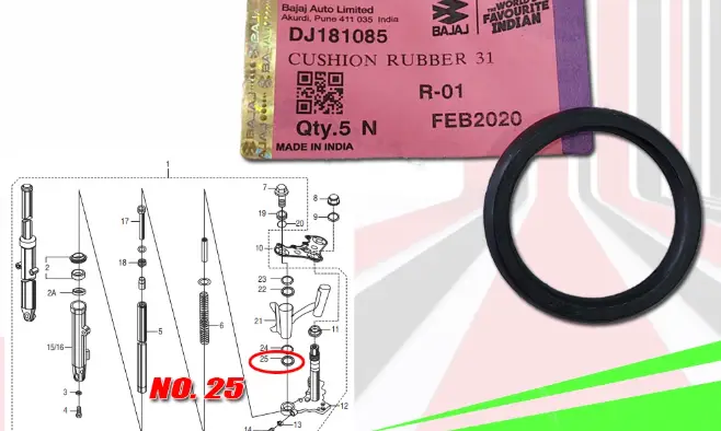 BOXER-CUSHION RUBBER GENUINE