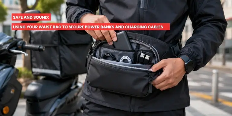 Safe and Sound Using Your Waist Bag to Secure Power Banks and Charging Cables