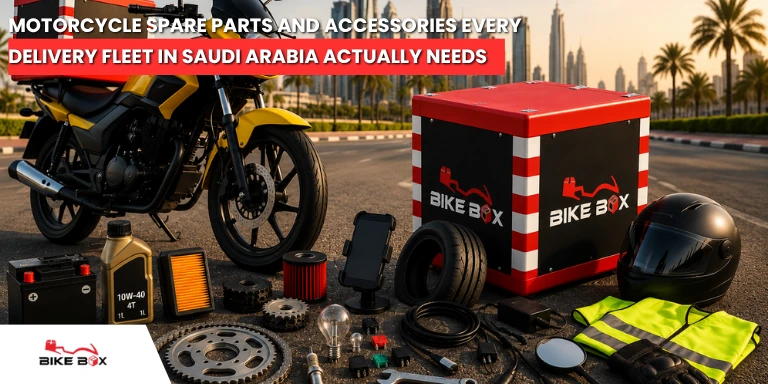 Motorcycle Spare Parts and Accessories Every Delivery Fleet in Saudi Arabia Actually Needs