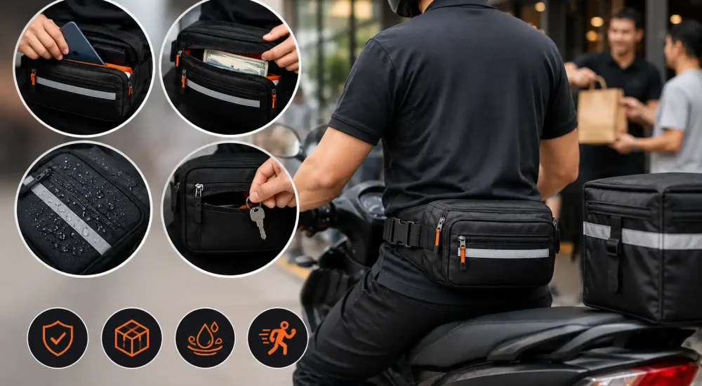 This helps reduce risk during busy shifts and crowded pickup areas. For more details, read this guide_ How a Professional Waist Bag Speeds Up Cash-On-Delivery COD.